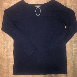 Navy blue cotton tee